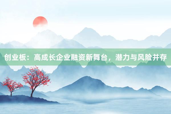 创业板：高成长企业融资新舞台，潜力与风险并存