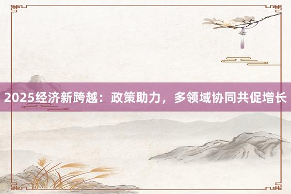 2025经济新跨越：政策助力，多领域协同共促增长